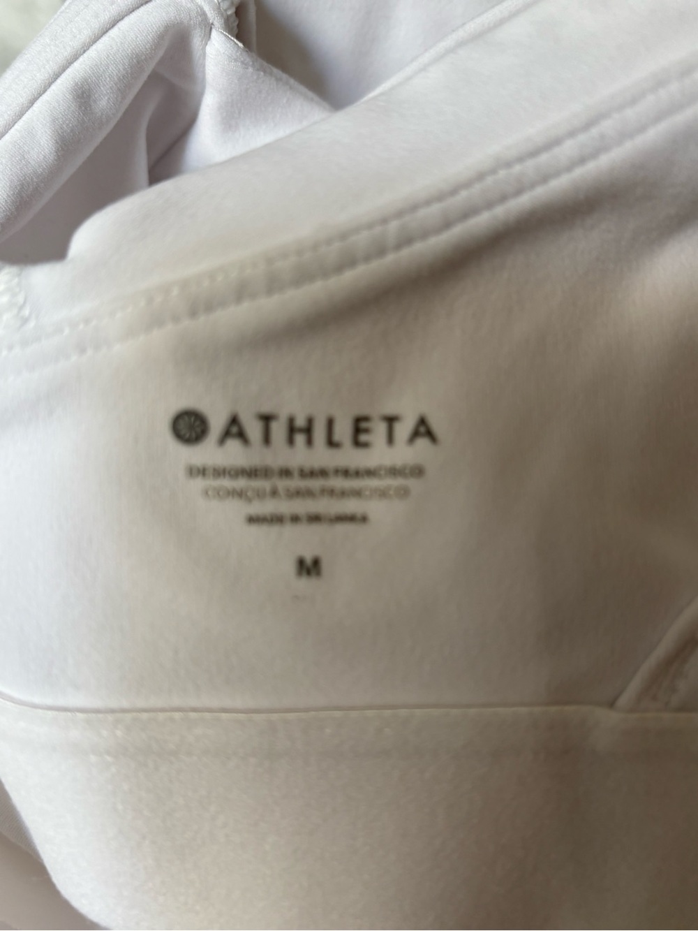 Athleta White Warrior Twisted Longline Sports Bra - Picture 4 of 4